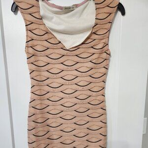 Arden B Pink Fish Scale Mini Dress Size Small